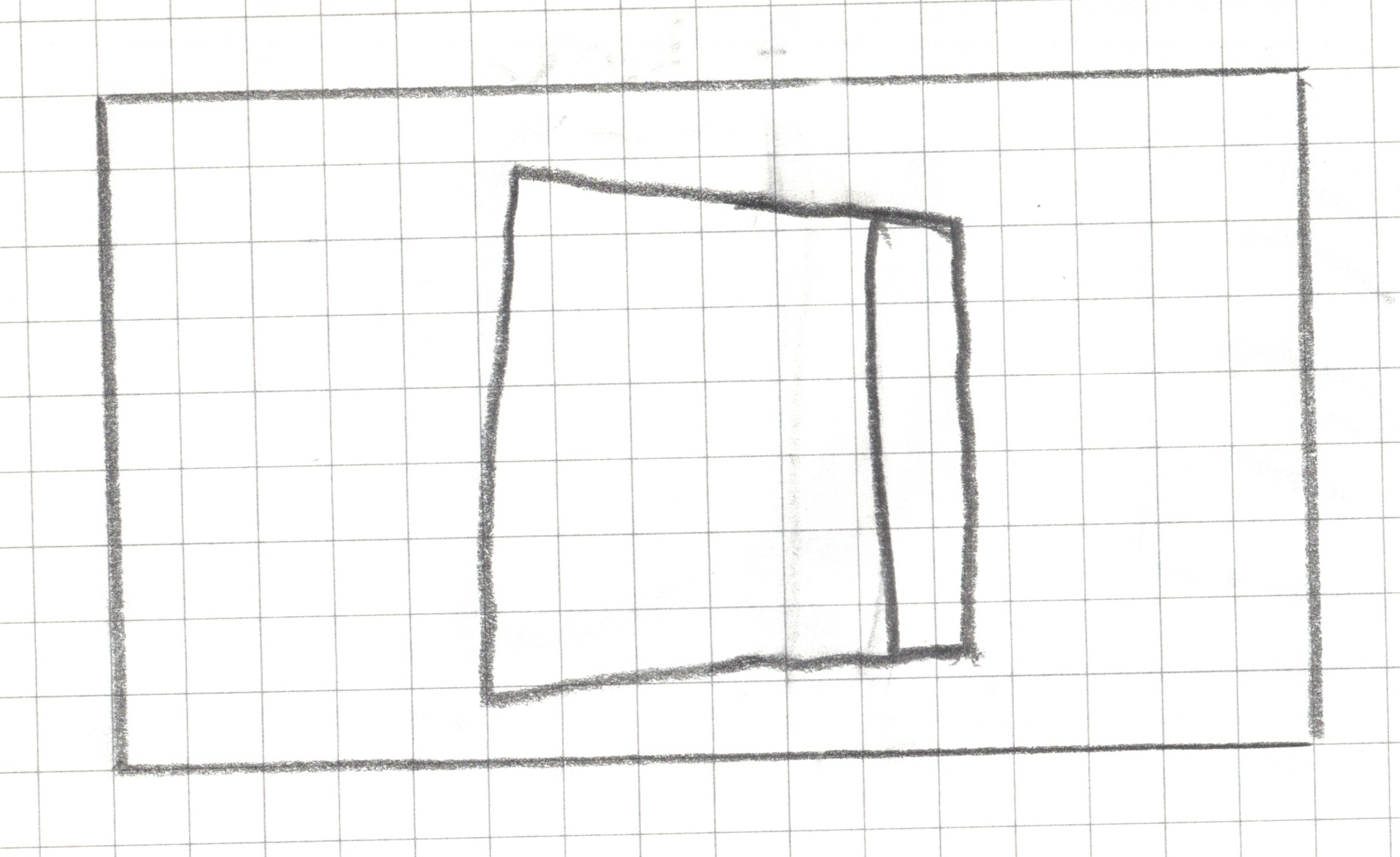 closed book image with only edges and spine drawn from the back cover view